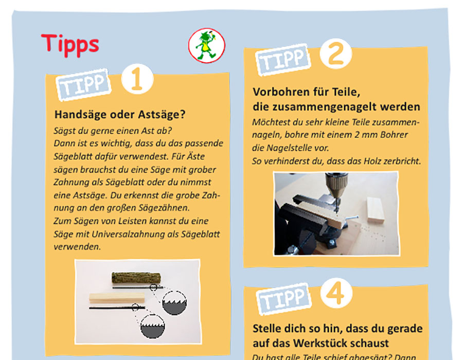 Tipp Buch Holzwerkstatt für Kindergartenkinder Tipp
